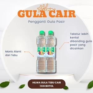 Hilwa Gula Cair Tebu (Sukrosa) Varian 1 Kg Botol